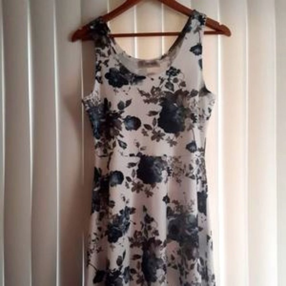 Tams ware Blue Floral Dress Size L